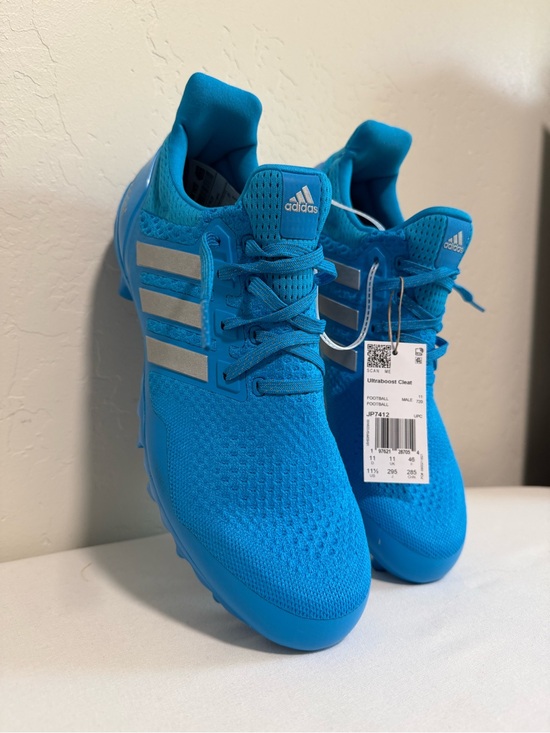 Adidas Ultraboost Cleat Solar Blue Silver Football Cleats JP7412 Mens Size 11.5 main image 12